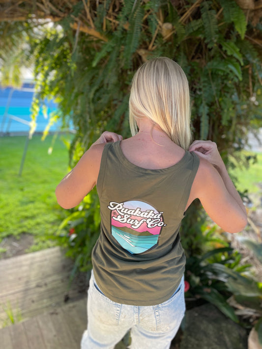 Women's Singlet - Army Green